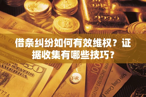 北京借条纠纷如何有效维权？证据收集有哪些技巧？